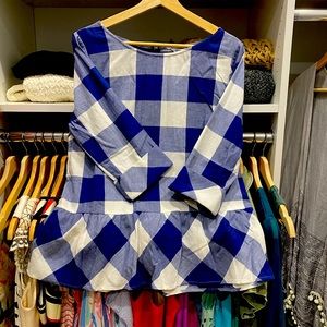 Southern Tide NWT Jillian Buffalo plaid top